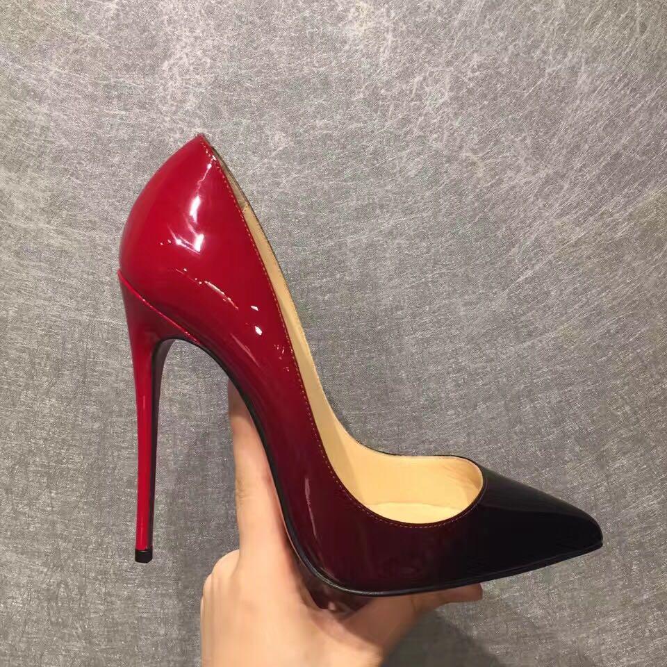 christian louboutincl女士渐变红色高跟鞋