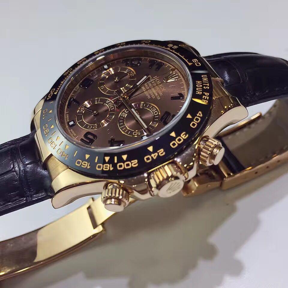 rolex劳力士迪通拿系列18k玫瑰金自动机械腕表