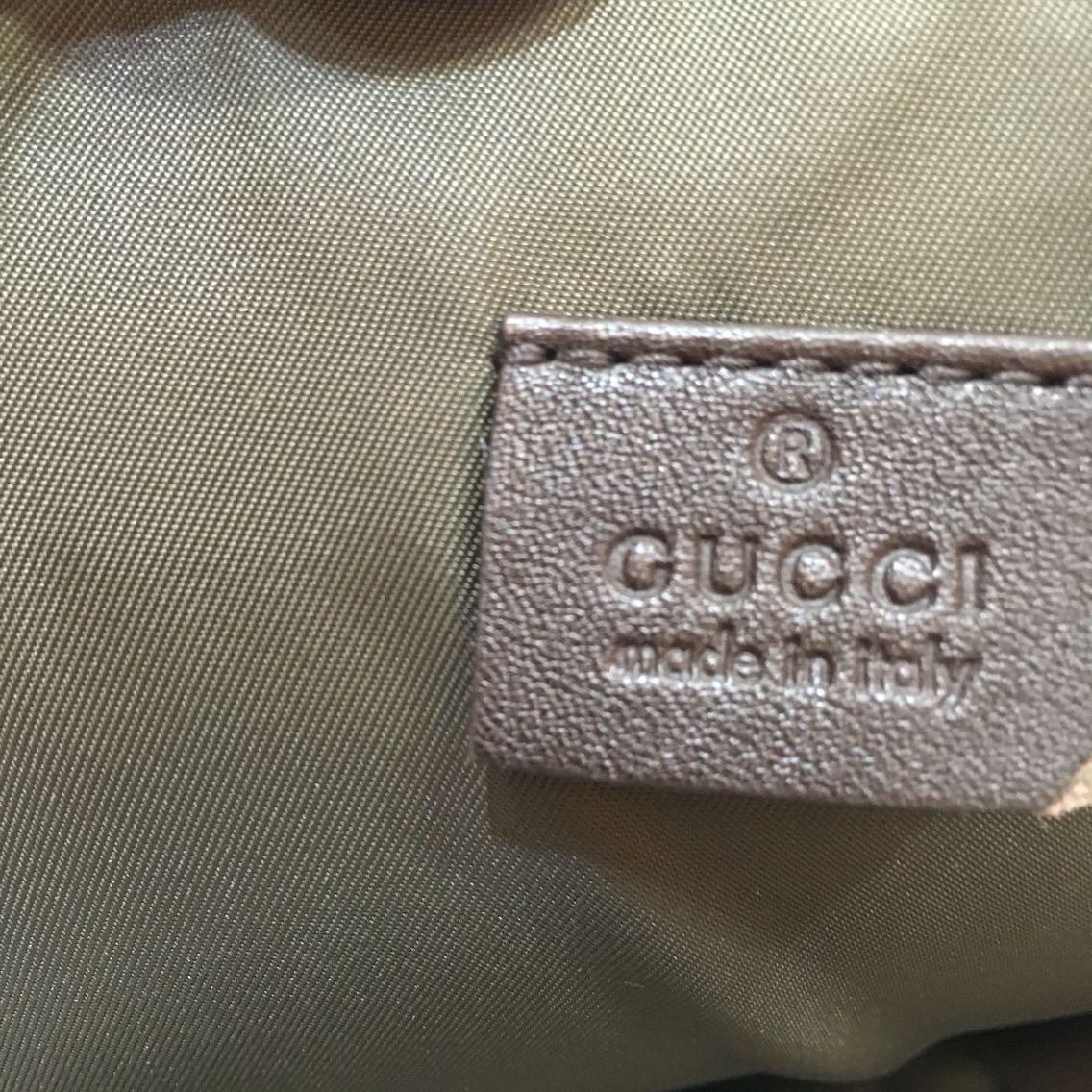 gucci古驰全皮竹节拉链手包