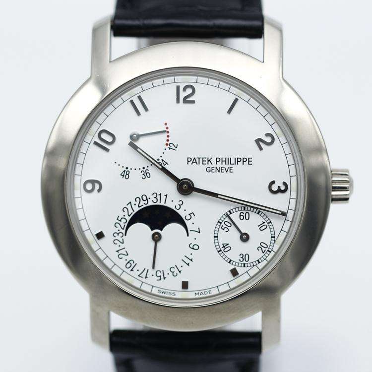 patek philippe百达翡丽5055g白金机械男表