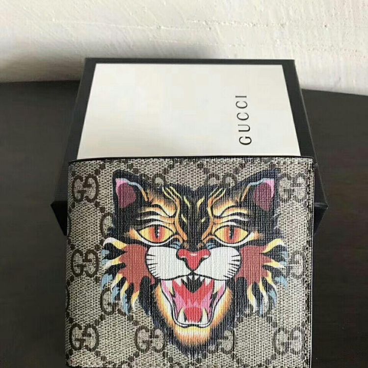 gucci 古驰猫头短款钱包