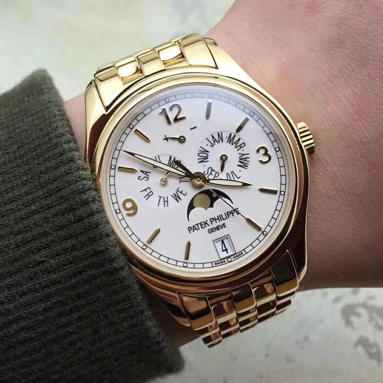 patek philippe 百达翡丽复杂功能计时5146黄金男士自动机械表