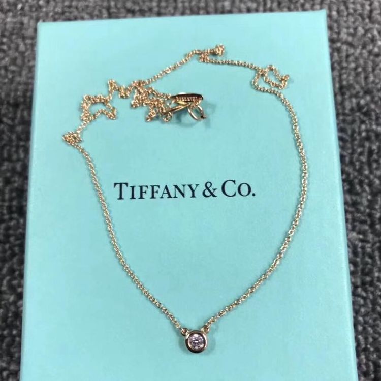 tiffany co 蒂芙尼经典钻石锁骨项链