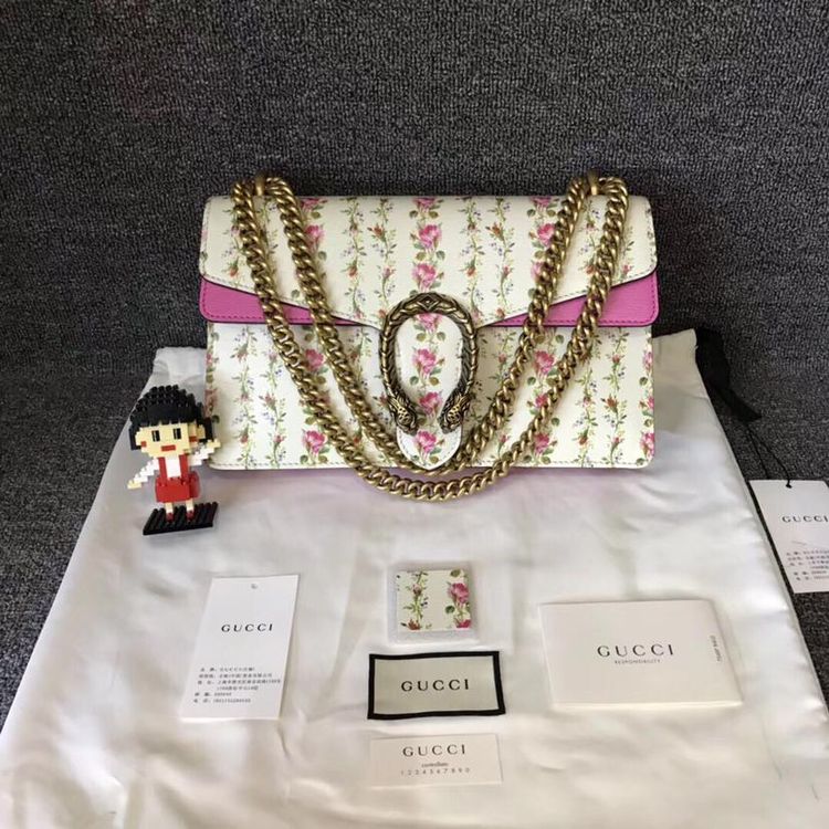 gucci 古驰中号花朵酒神包