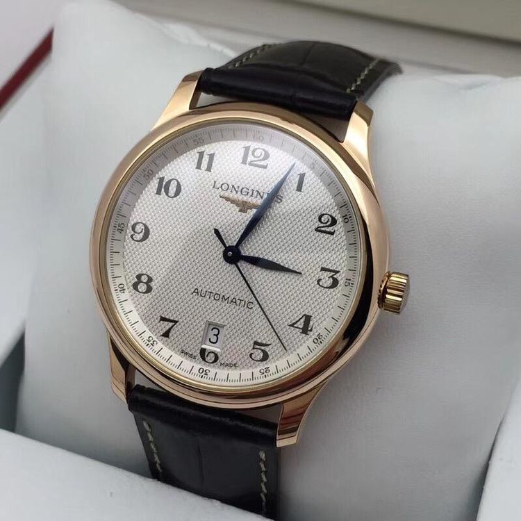 longines 浪琴名匠玫瑰金男士机械表腕表