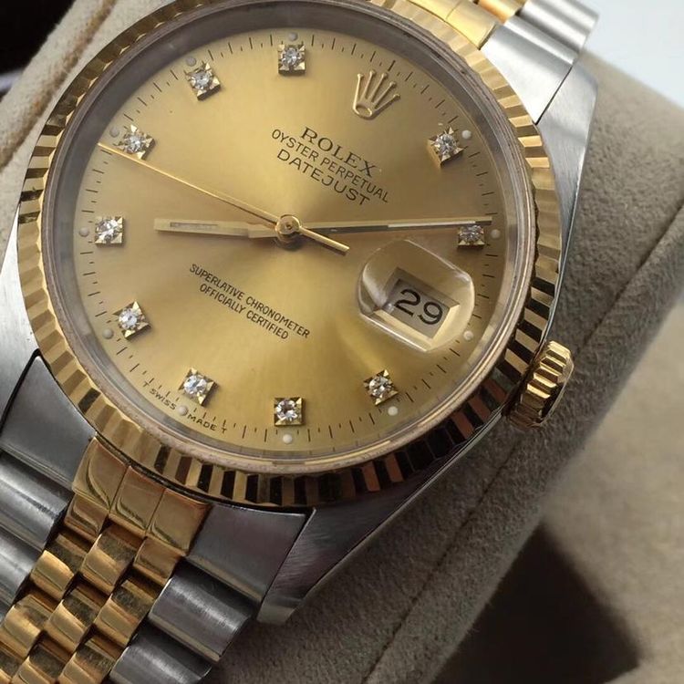 rolex 劳力士16233g黄金18k全自动机械男款腕表