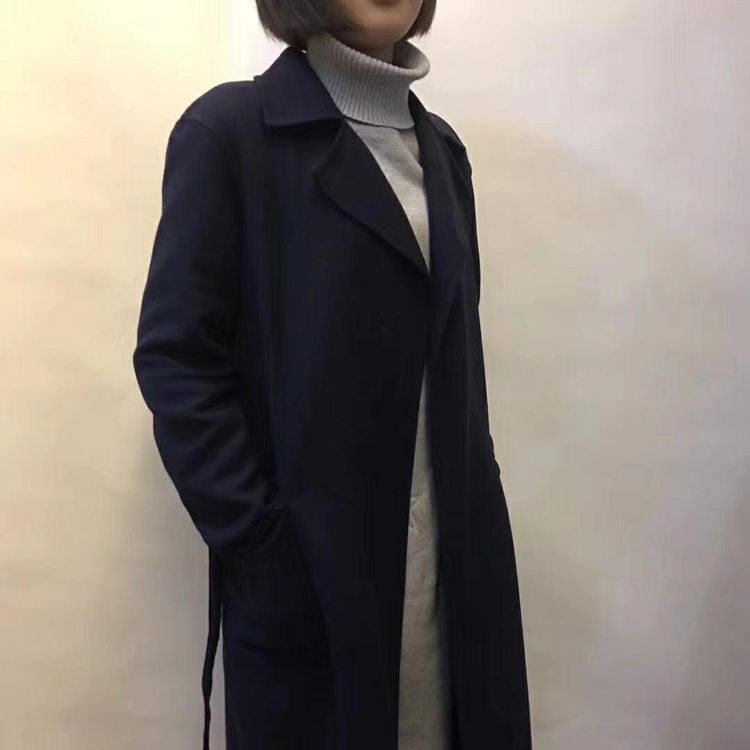 maxmara 麦丝玛拉藏青色大衣