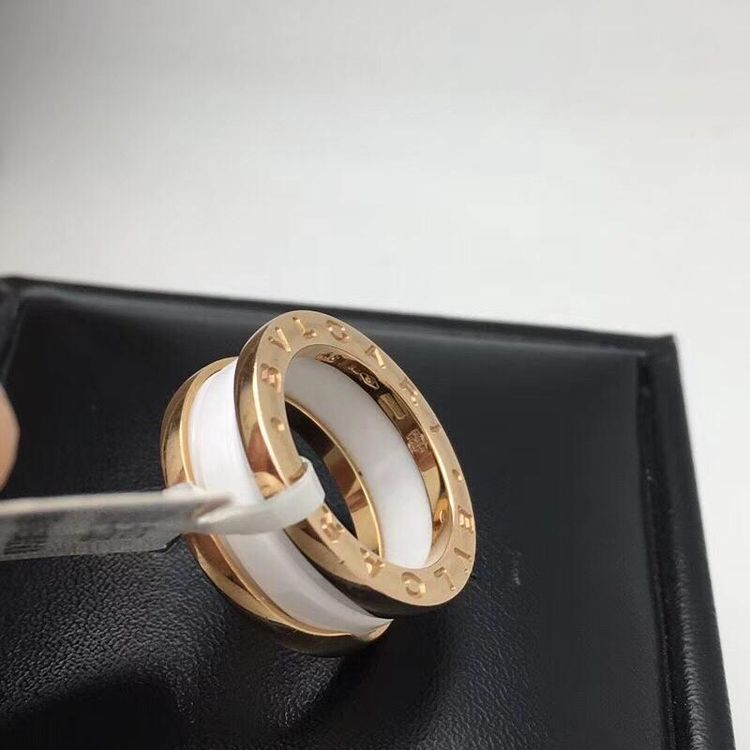 bvlgari 宝格丽白色陶瓷戒指