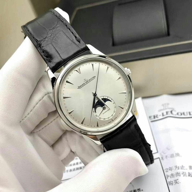 jaeger-lecoultre 积家大师1368420自动机械月相男表