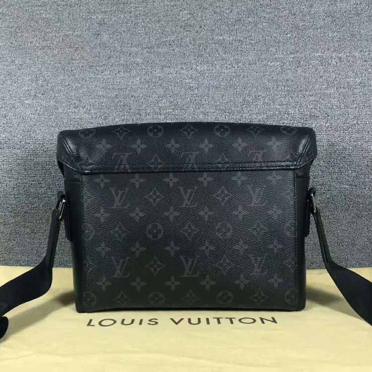 louis vuitton 路易·威登黑花单肩男包