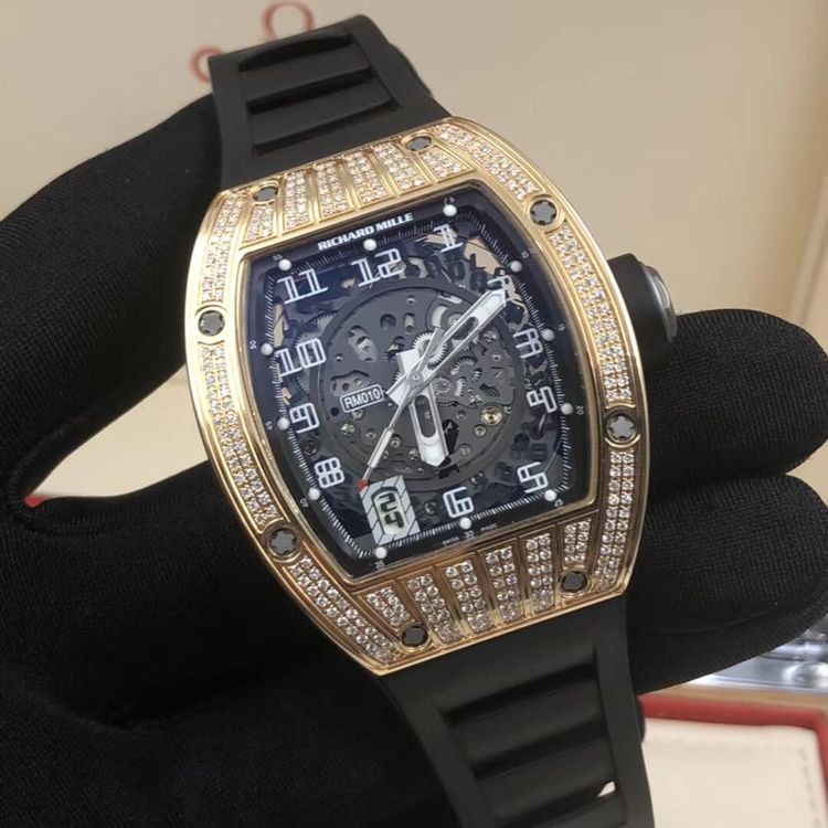 richard mille 理查德米勒rm010玫瑰金自动机械表