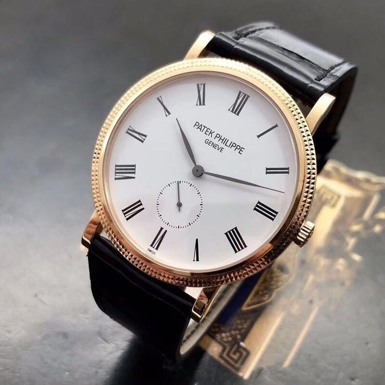 patek philippe 百达翡丽古典18k玫瑰金自动机械表