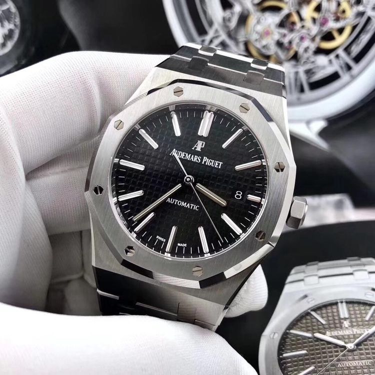 audemars piguet 爱彼皇家橡树系列黑面自动机械男表