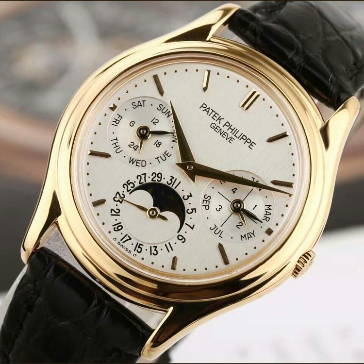 patek philippe 百达翡丽黄金机械男士腕表