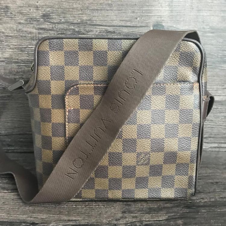 louis vuitton 路易·威登 lv男士背包 棋盘格棕色单肩包 豆腐包