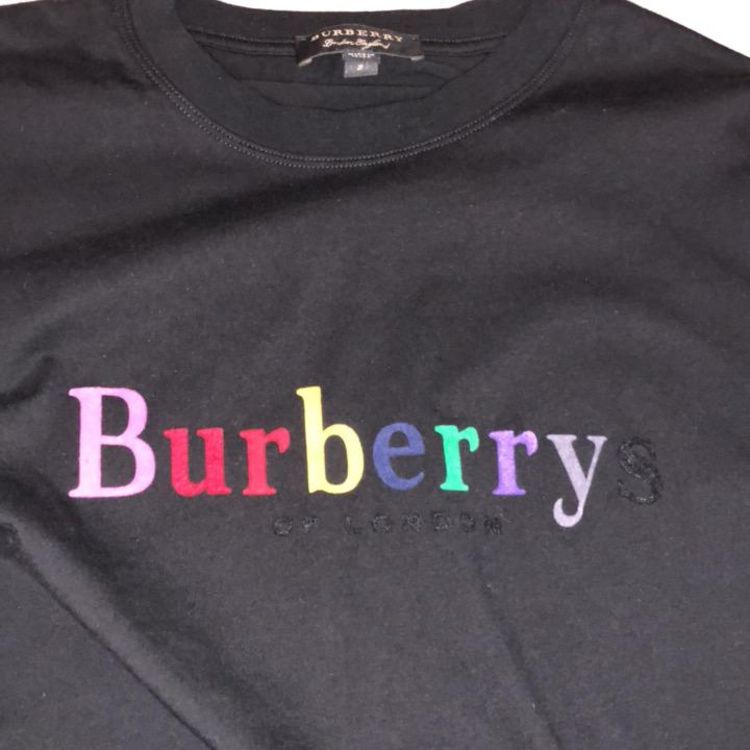 burberry博柏利彩虹t恤