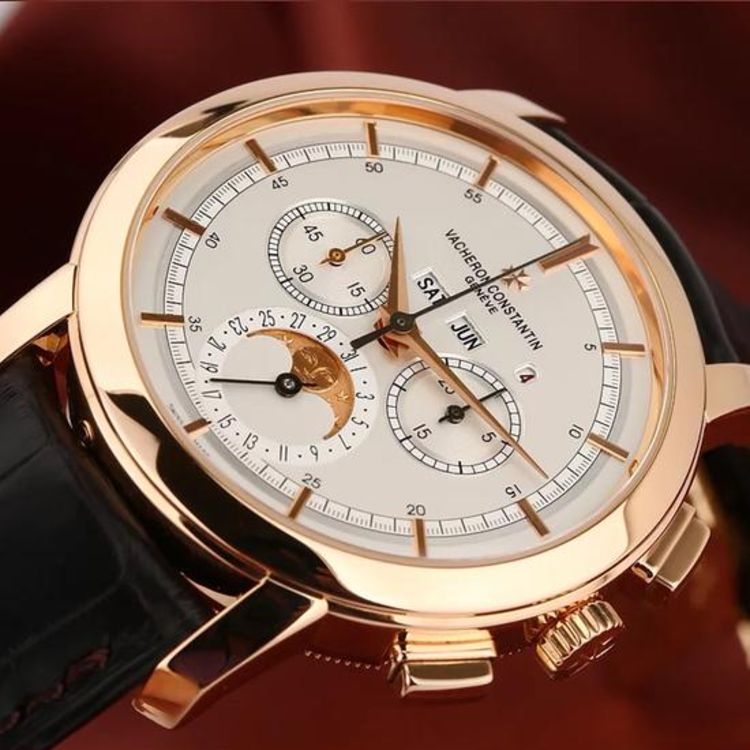 vacheron constantin 江诗丹顿传袭系列计时月相手动机械男表47292