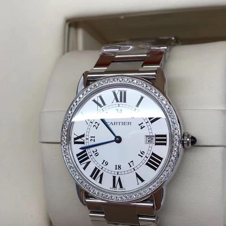 cartier 卡地亚中号伦敦solo钢带款石英腕表