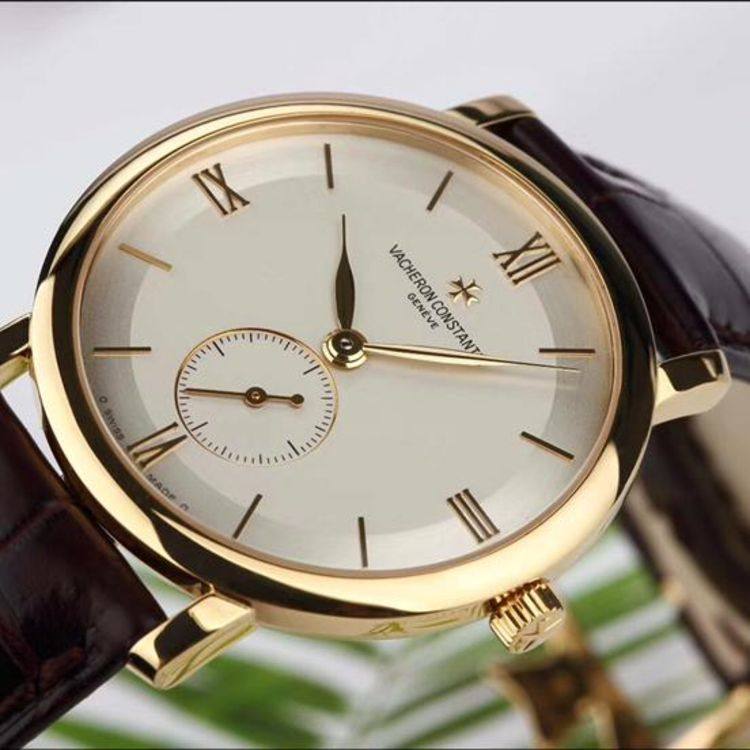 vacheron constantin江诗丹顿传承系列18k黄金手动男