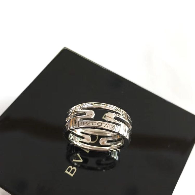 bvlgari 宝格丽回形针白金戒指