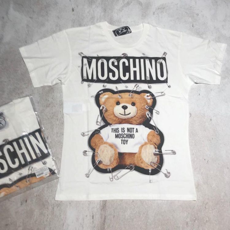 moschino 莫斯奇诺别针熊女t恤