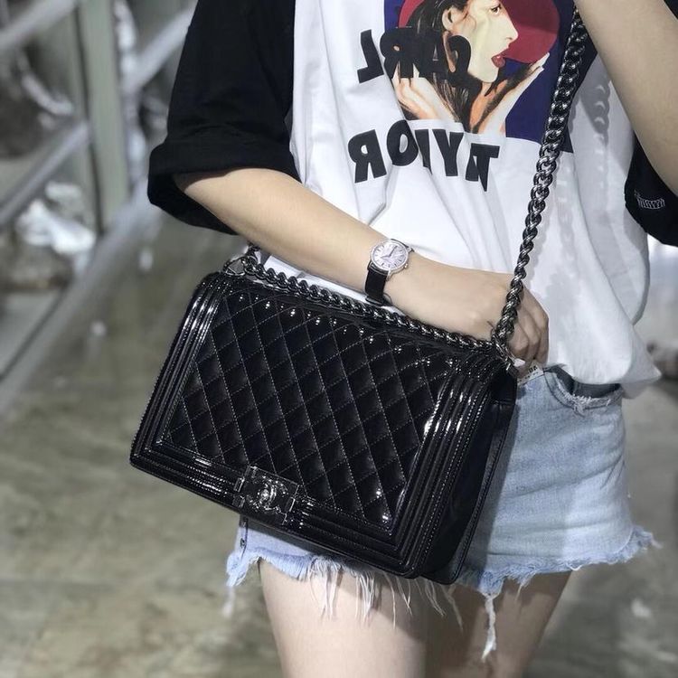 chanel 香奈儿chanelleboy中大号单肩包