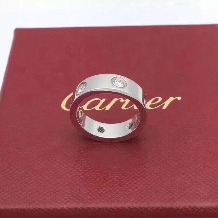 cartier 卡地亚6钻戒指