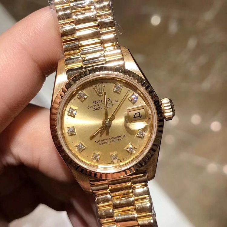 rolex 劳力士经典小金劳18k黄金自动机械腕表