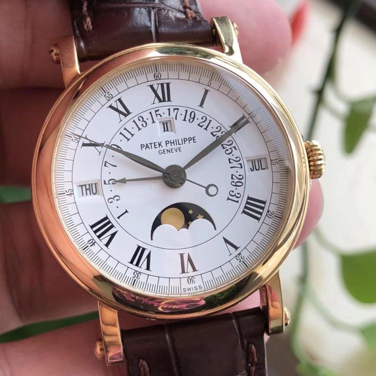 patek philippe 百达翡丽5059j18k黄金万年历自动机械