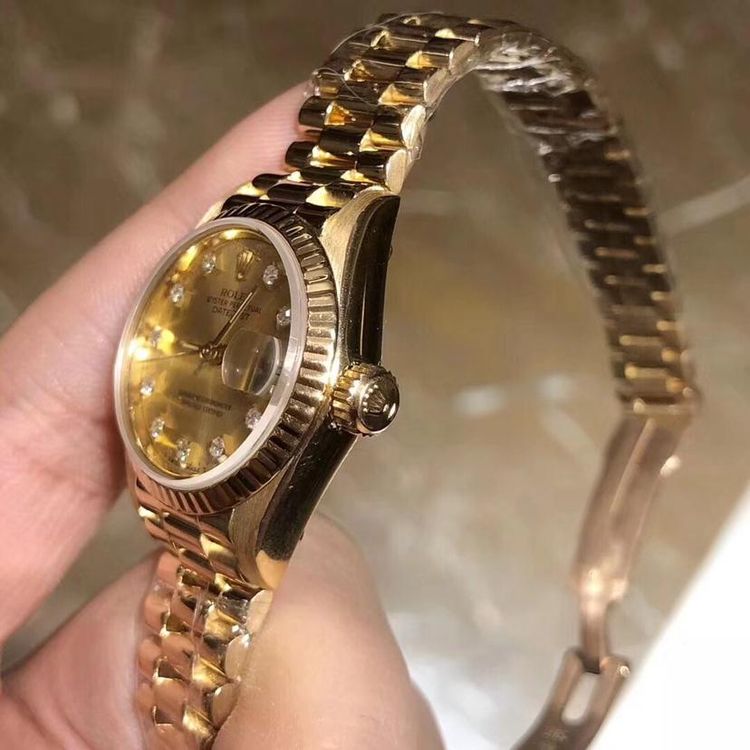 rolex 劳力士经典小金劳18k黄金自动机械腕表