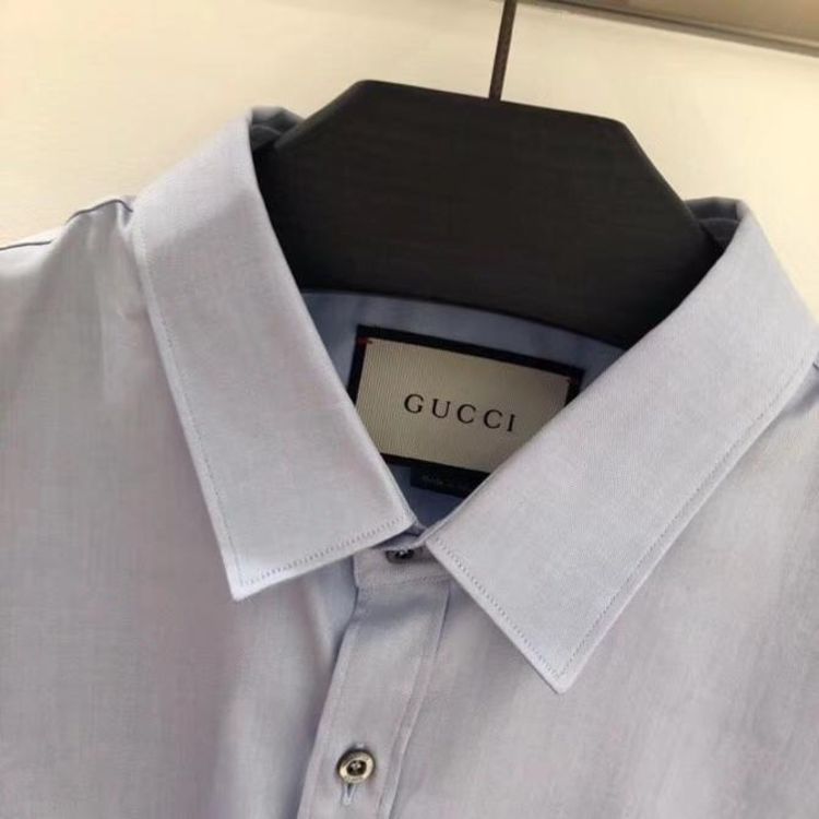 gucci 古驰男士特价刺绣小蜜蜂衬衣