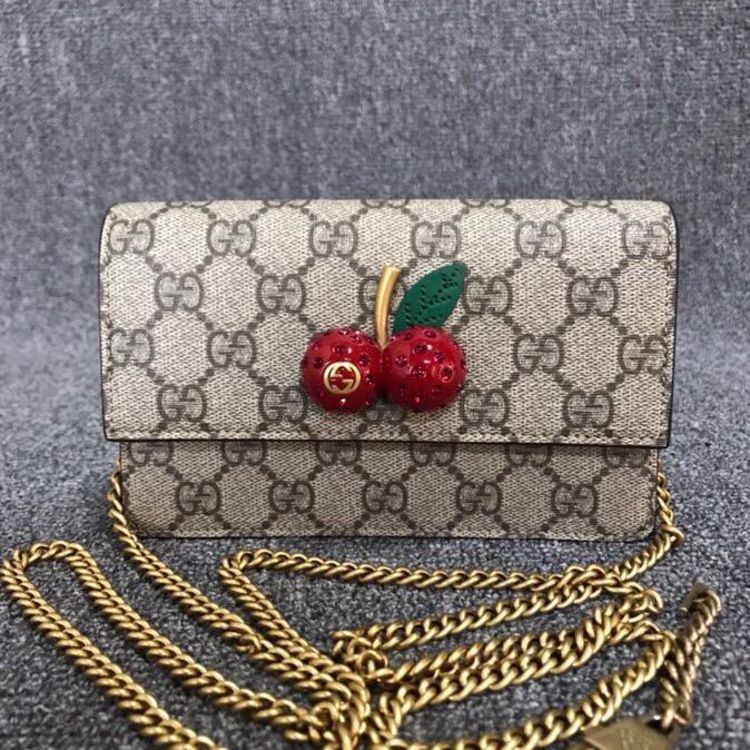 gucci 古驰樱桃链条包