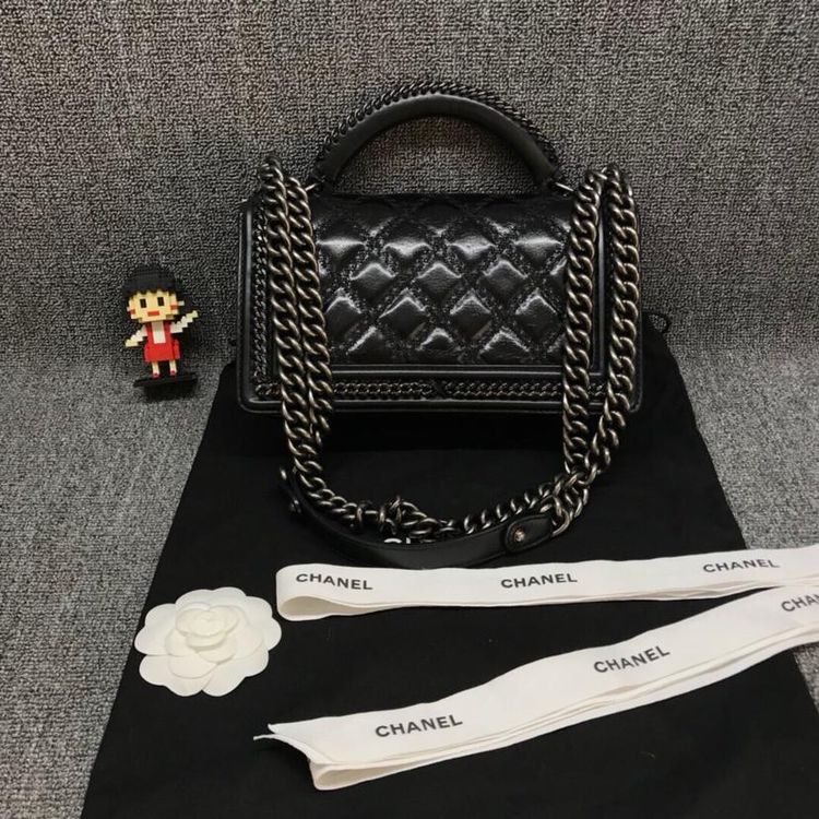 chanel 香奈儿leboy手柄款秀款中号手提包