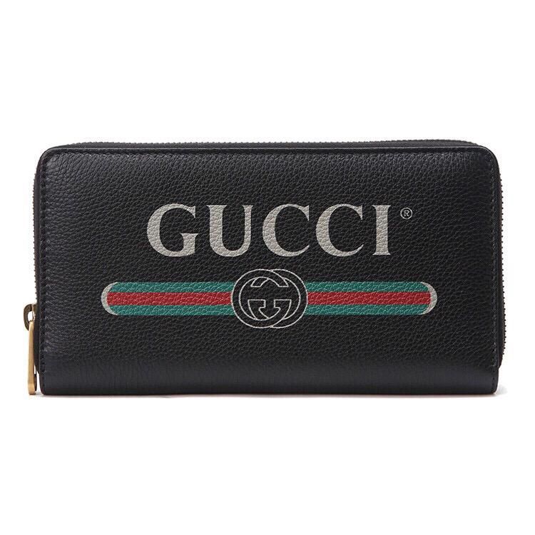 gucci 古驰黑色皮质钱包