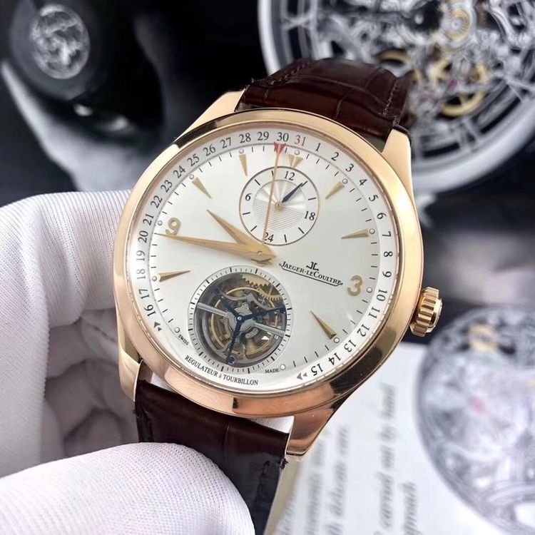 jaeger-lecoultre 积家大师系列陀飞轮机械腕表