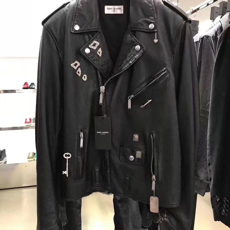 saint laurent paris 圣罗兰皮衣