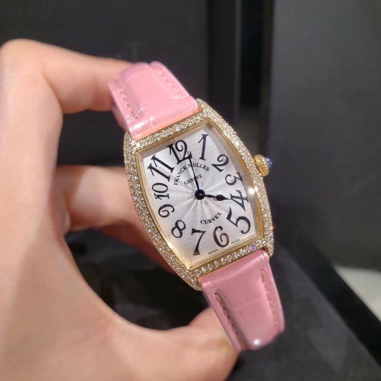 franck muller 法兰克穆勒18k金镶钻石英女表