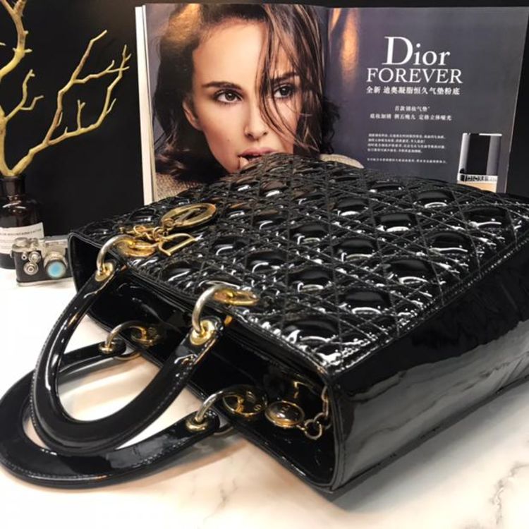 dior 迪奥戴妃包黑色