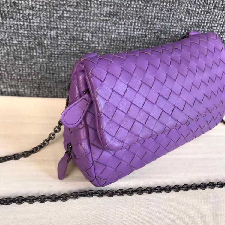 bottega veneta 葆蝶家紫色单肩包