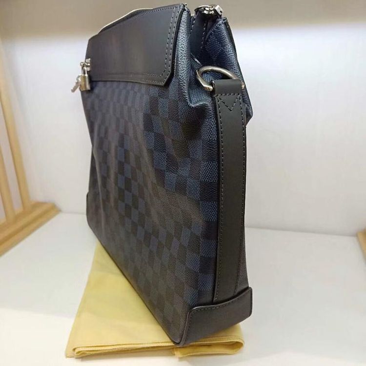 louis vuitton 路易·威登蓝棋盘格greenwich邮差包