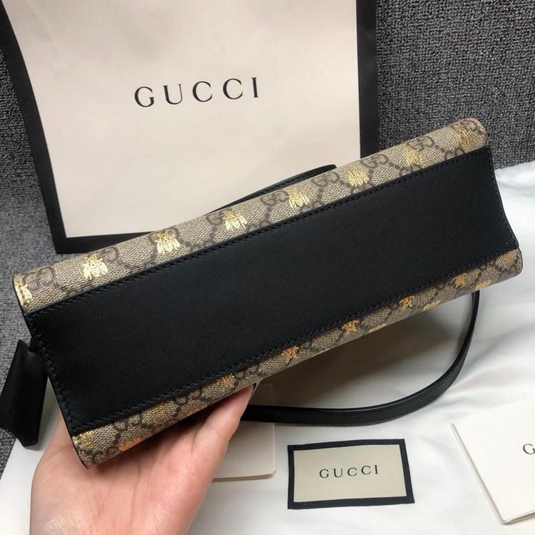 gucci 古驰padlock烫金小蜜蜂单肩包