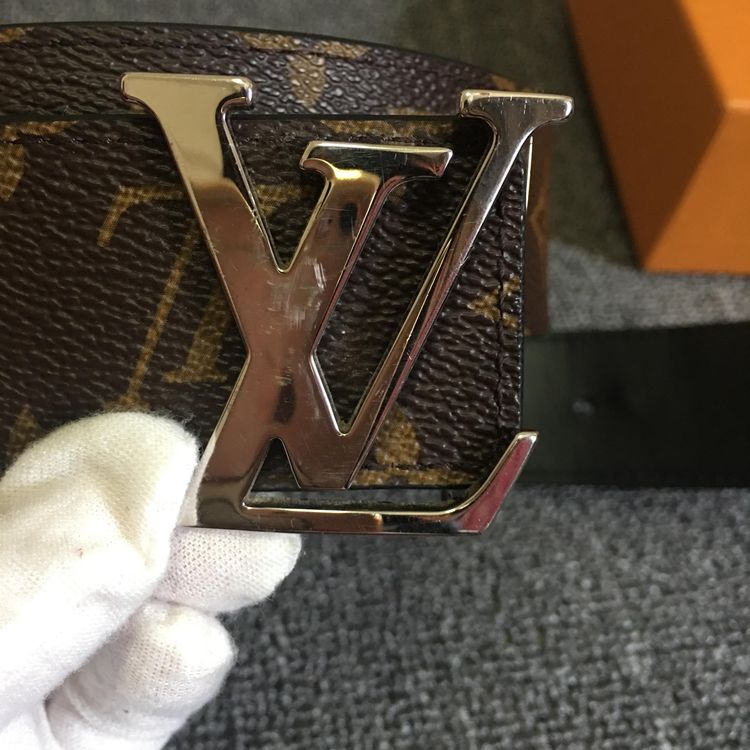 louis vuitton 路易·威登 lv老花银头 双面腰带 热门款尺码80-32