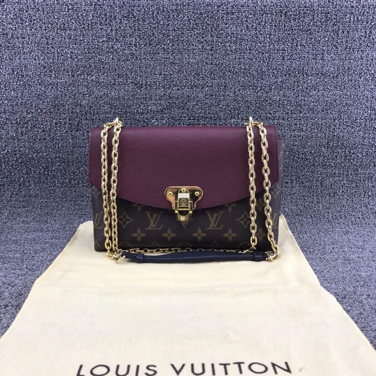 louis vuitton 路易·威登saint placide拼色翻盖斜挎包