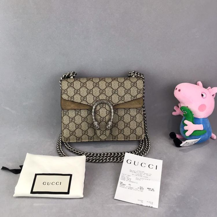 gucci 古驰酒神女士单肩斜挎链条包