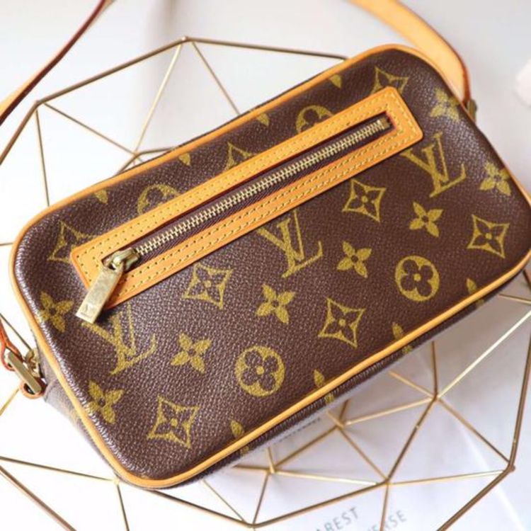 louis vuitton 路易·威登老花方盒子单肩包