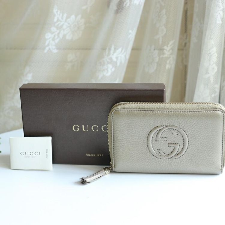 gucci 古驰拉链中长款钱包