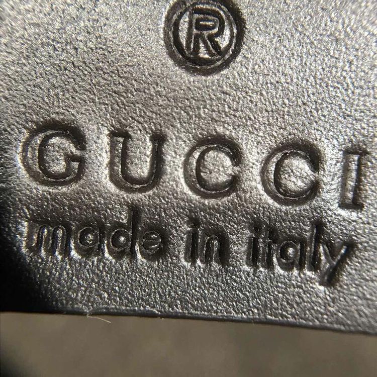 gucci 古驰满logo印花红绿条拉链男士手包