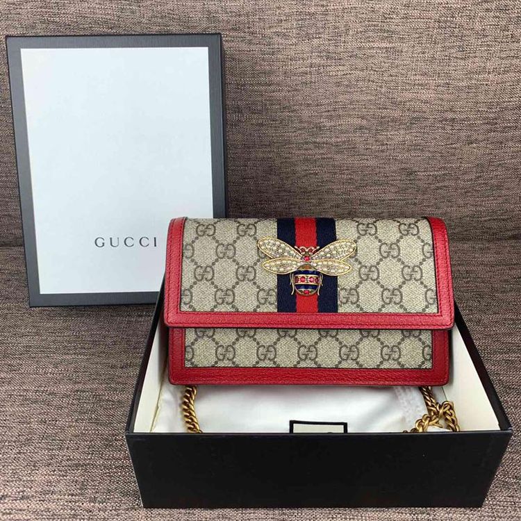 gucci 古驰玛格丽特蜜蜂woc链条包