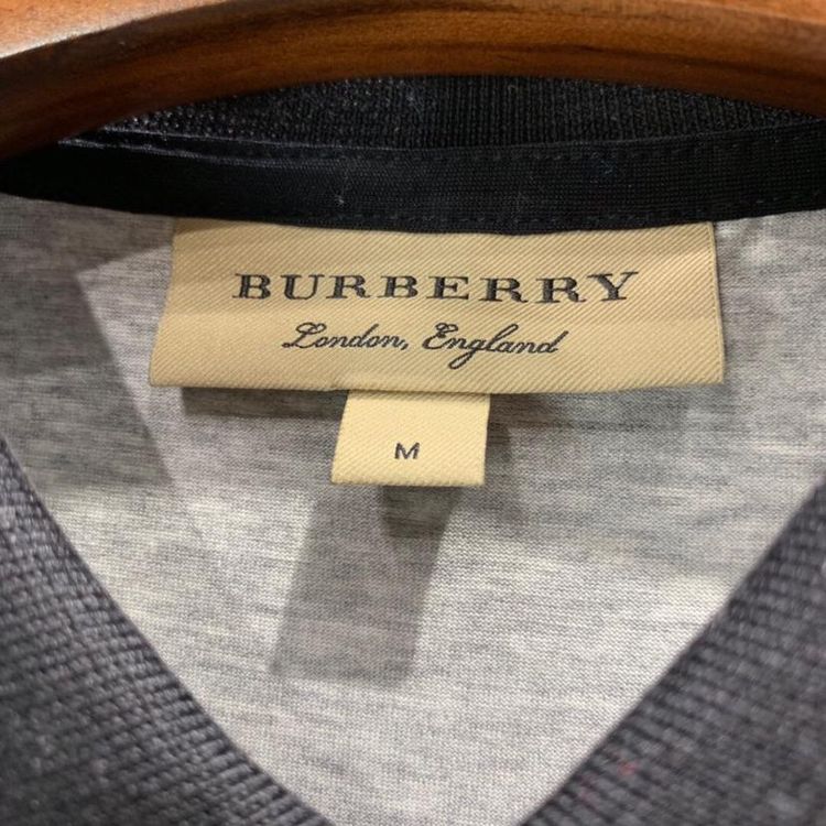 burberry 博柏利男士商务休闲黑领战马标短袖