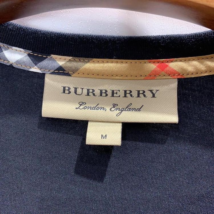 burberry 博柏利男士棉质v领t恤